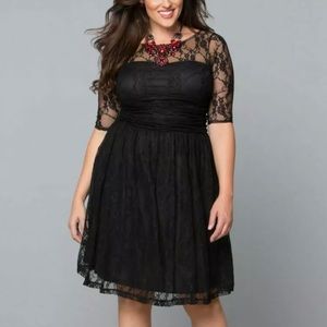 Kiyonna Black Lace Dress
